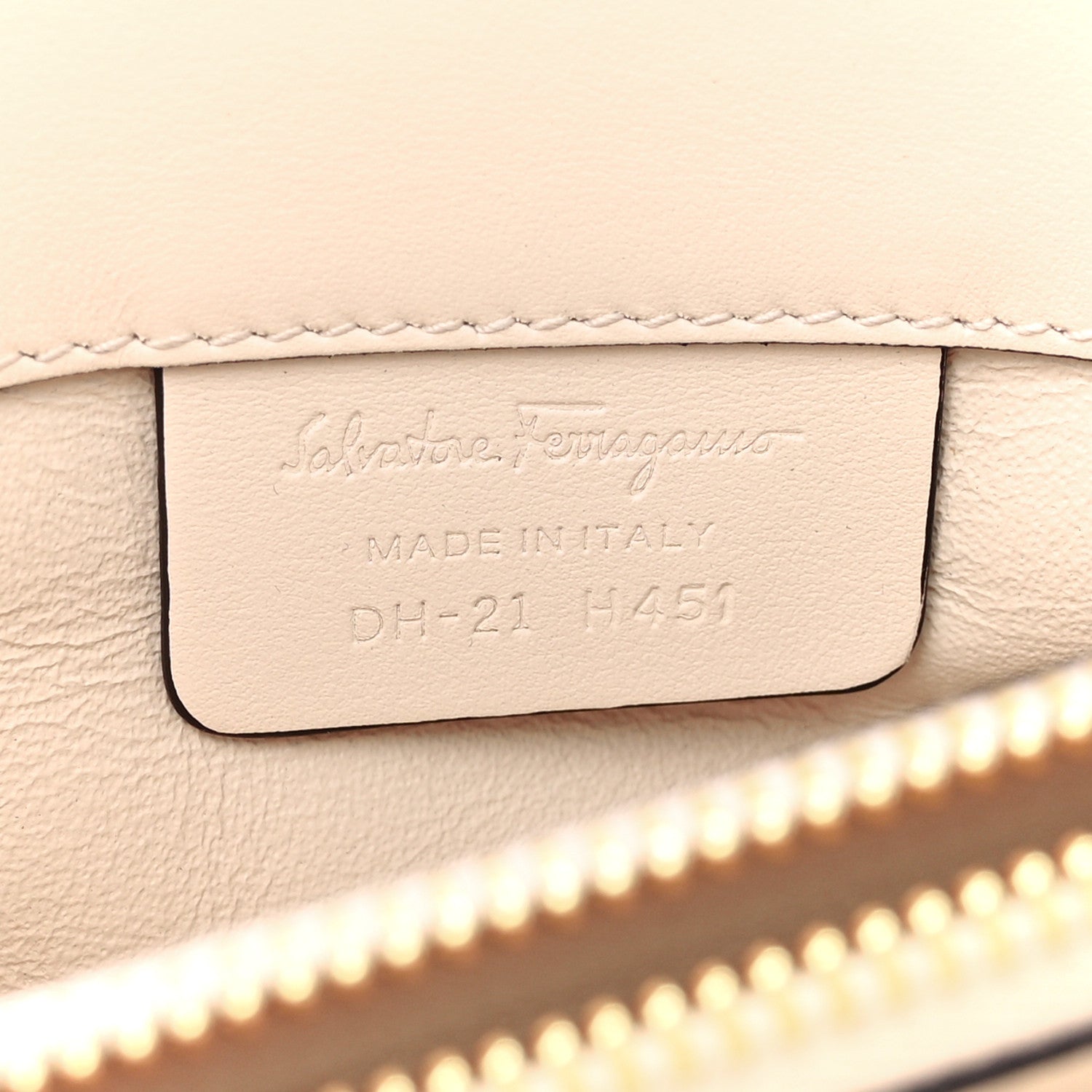 Salvatore Ferragamo Grained Calfskin Studio Top Handle Bag Burgundy Beige 8 of 15