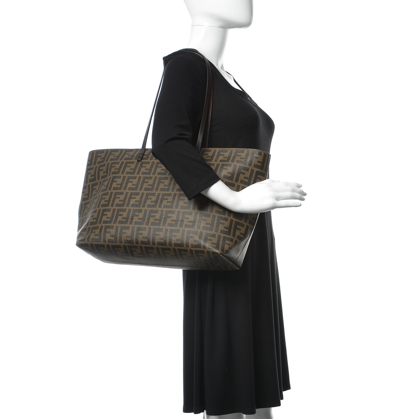 Zucca Spalmati Medium Roll Tote Tobacco Moro