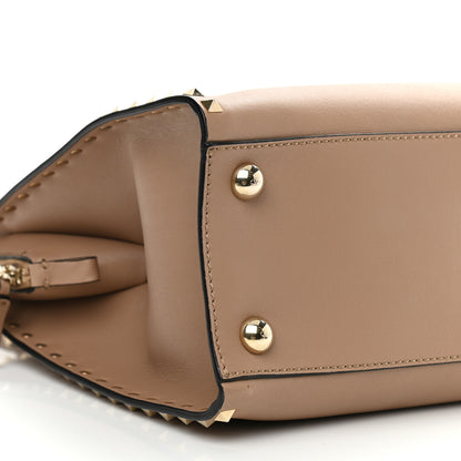 Valentino Garavani Vitello Rockstud Dome Shopper Alpaca 9 of 15