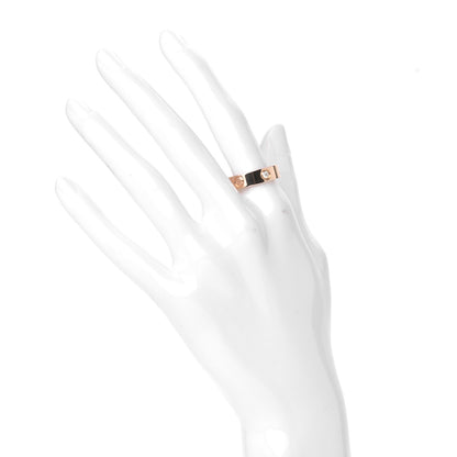 Cartier 18K Pink Gold 3 Diamond 5.5mm LOVE Ring 56 7.5 2 of 4