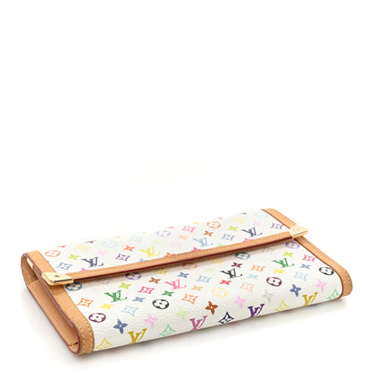 Louis Vuitton Monogram Multicolor Porte Tresor International Wallet White 4 of 19