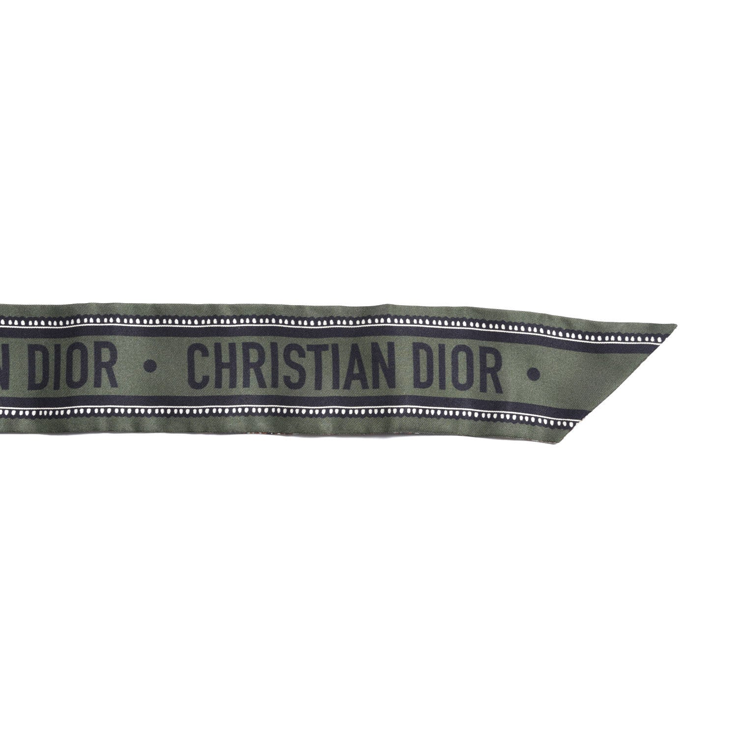 Christian Dior Toile De Jouy Carnivora Mitzah Scarf Vert Fonce 5 of 5