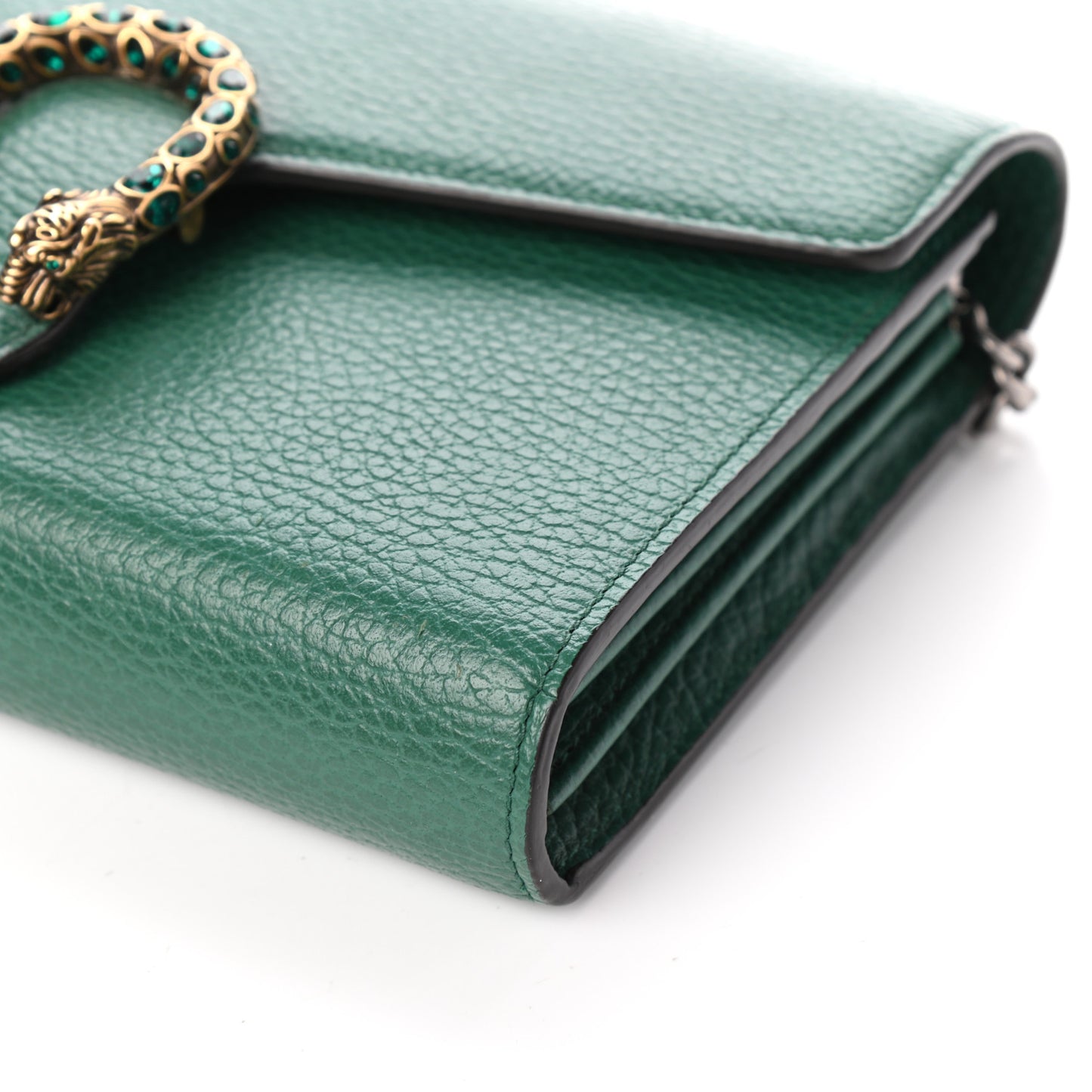 Calfskin Mini Dionysus Chain Wallet Emerald