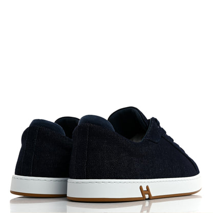 Hermes Denim Mens Kid Sneakers 43.5 Bleu Brut Bleu Celeste 4 of 8