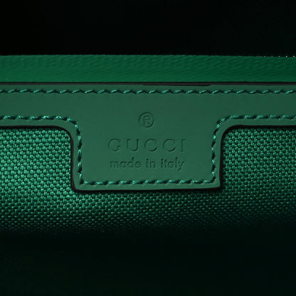 Gucci Rubber Effect GG Embossed Duffle Bag New Shamarock 5 of 9