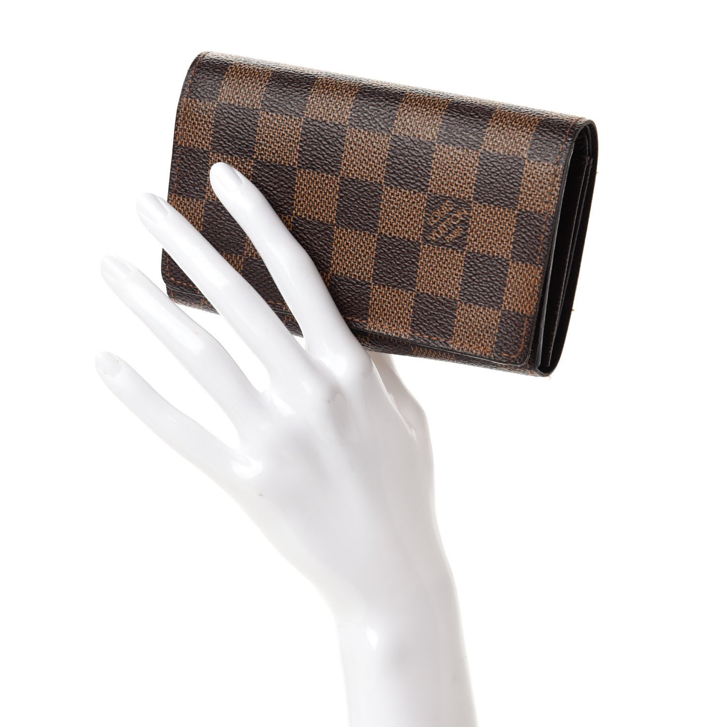 Louis Vuitton Damier Ebene Porte-Monnaie Billets Tresor Wallet 2 of 12