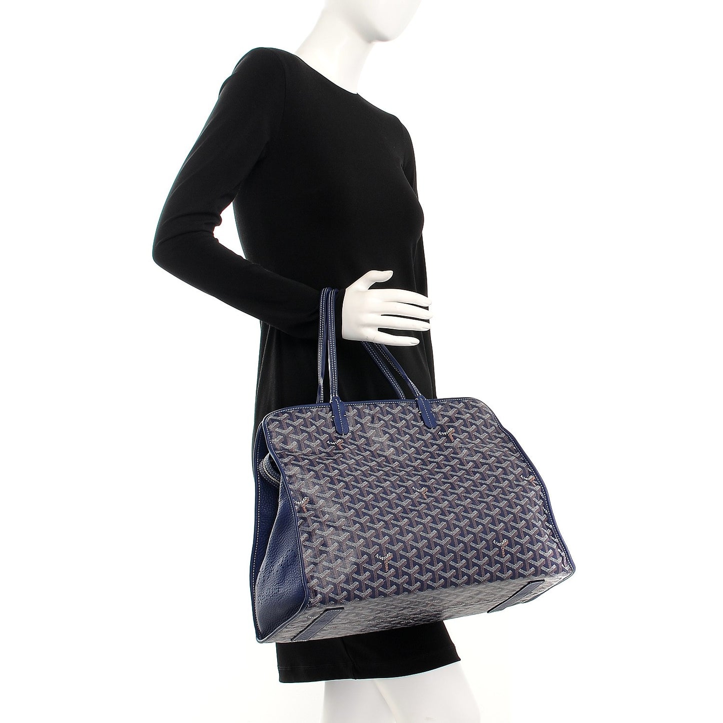Goyardine Sac Hardy Pet Carrier PM Navy