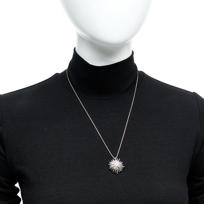 David Yurman Sterling Silver Diamond Medium Starburst Pendant Necklace 2 of 6