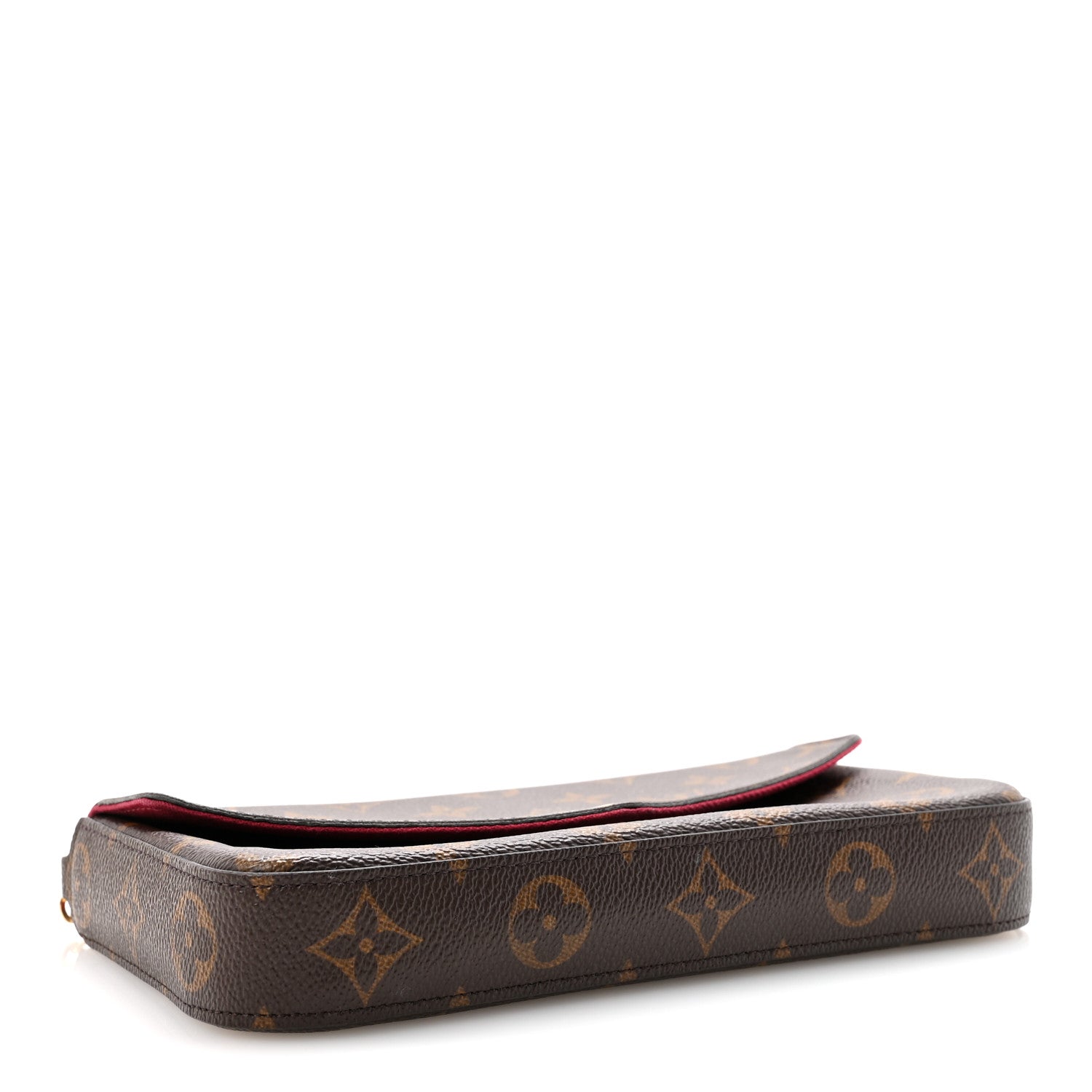Louis Vuitton Monogram Pochette Felicie Chain Wallet Fuchsia 5 of 11