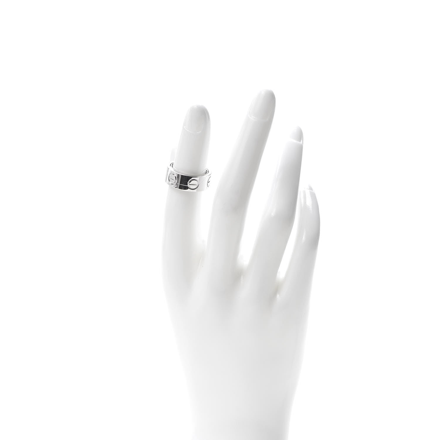 Cartier 18K White Gold 7mm Astro LOVE Ring 47 4.25 2 of 5