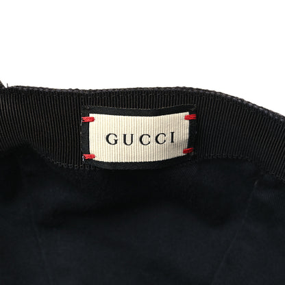 Gucci Monogram Textured Dollar Calfskin Zeno Baseball Hat XL Black 7 of 8