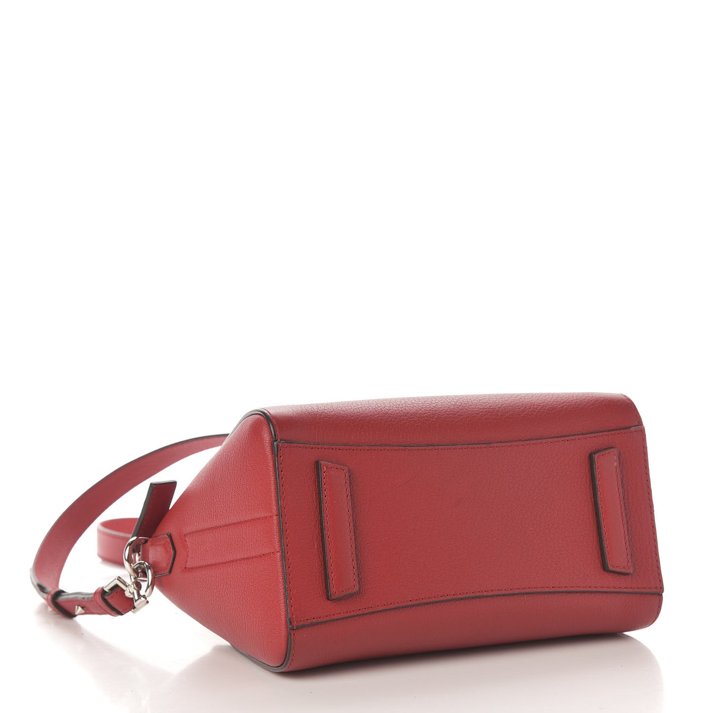 Sugar Goatskin Mini Antigona Bright Red