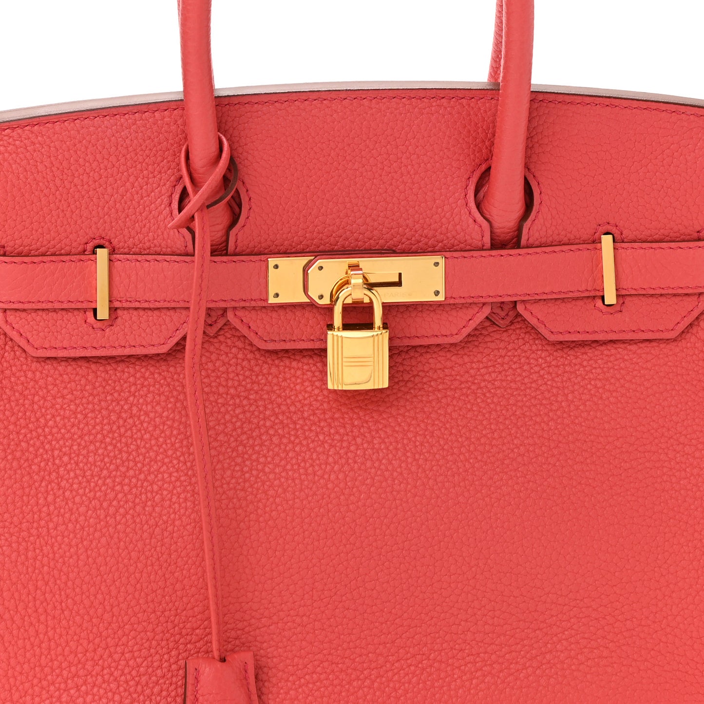 Togo Birkin 30 Rouge Pivoine