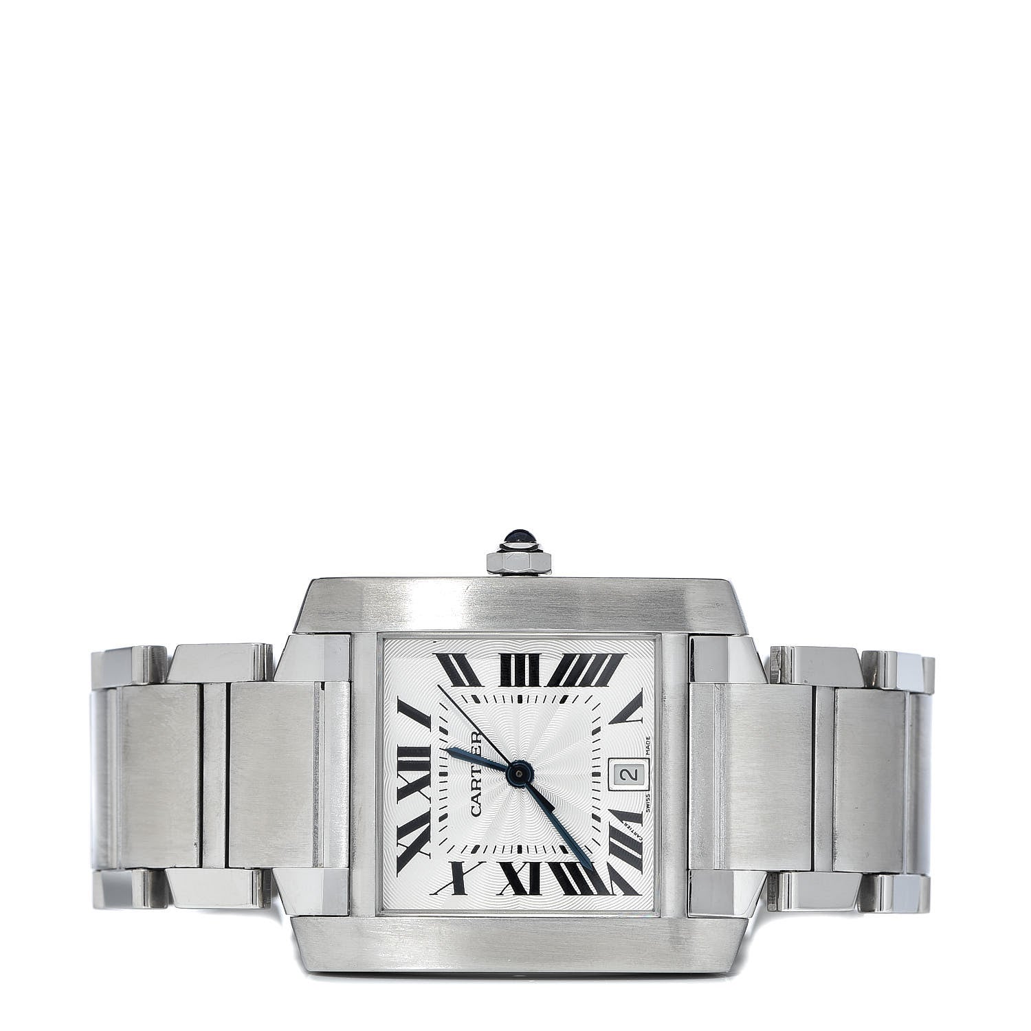 Cartier Stainless Steel 28mm Tank Francaise Automatic Watch 3 of 9
