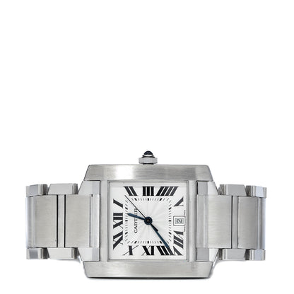 Cartier Stainless Steel 28mm Tank Francaise Automatic Watch 3 of 9