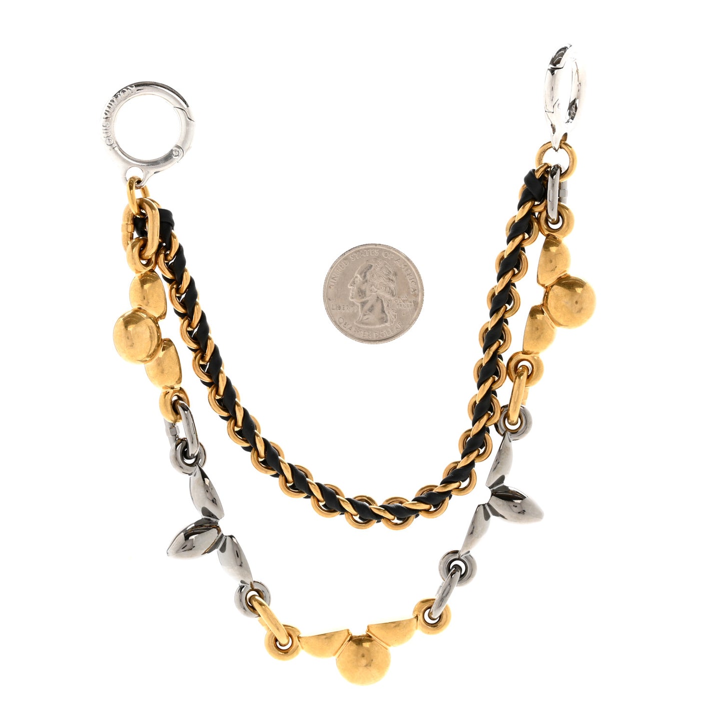Metal Chain Belt and Bag Charm