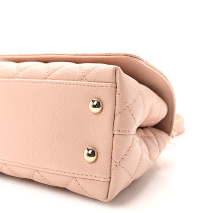 Chanel Caviar Quilted Extra Mini Coco Handle Flap Light Pink 10 of 10