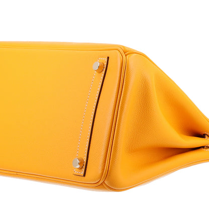 Hermes Epsom Candy Birkin 30 Jaune D'Or Feu 9 of 9