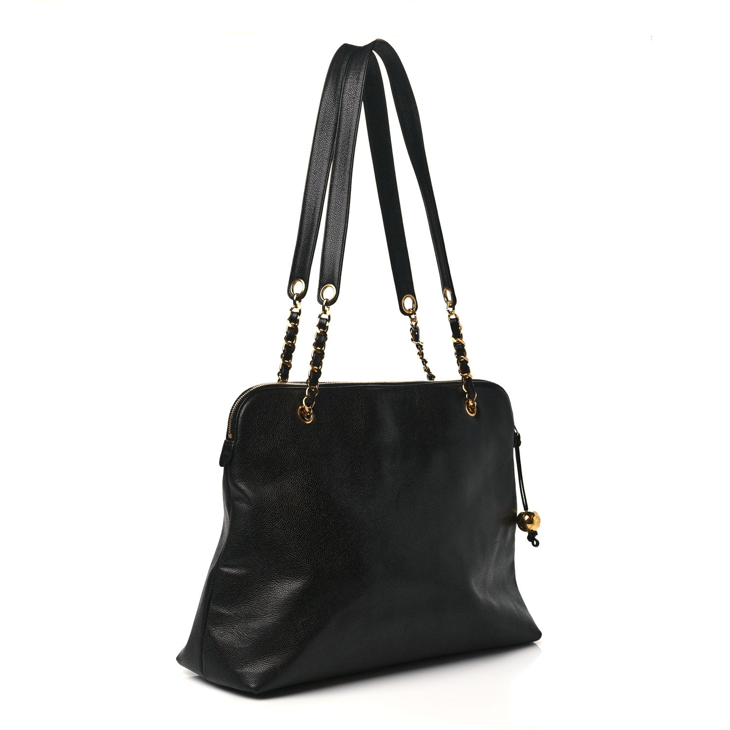 Chanel Caviar CC Shopper Tote Black 2 of 8