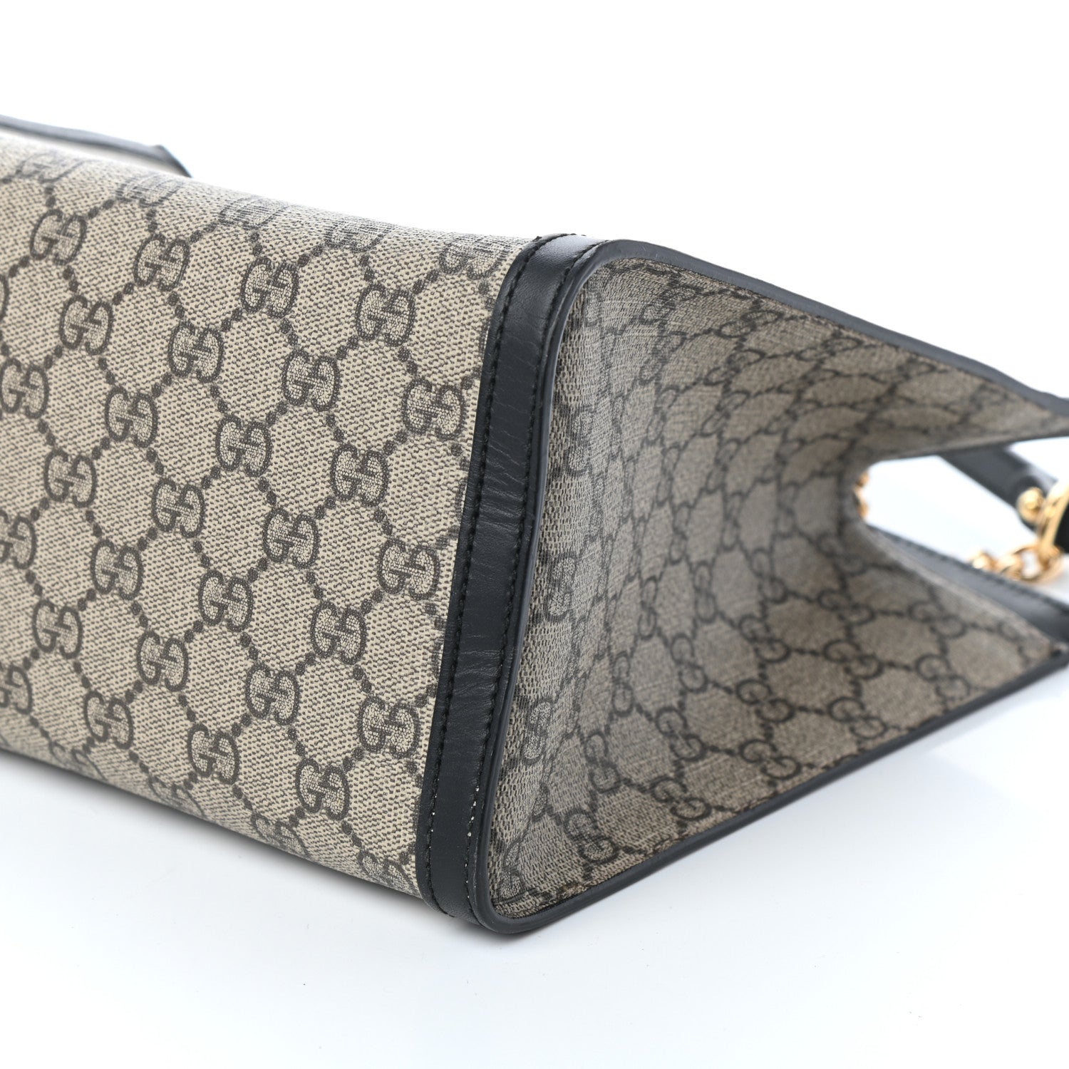 Gucci GG Supreme Monogram Medium Padlock Tote Black 8 of 8