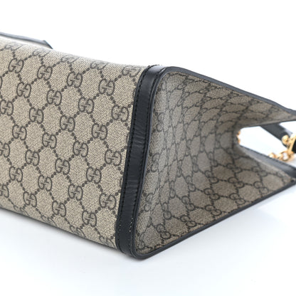 Gucci GG Supreme Monogram Medium Padlock Tote Black 8 of 8