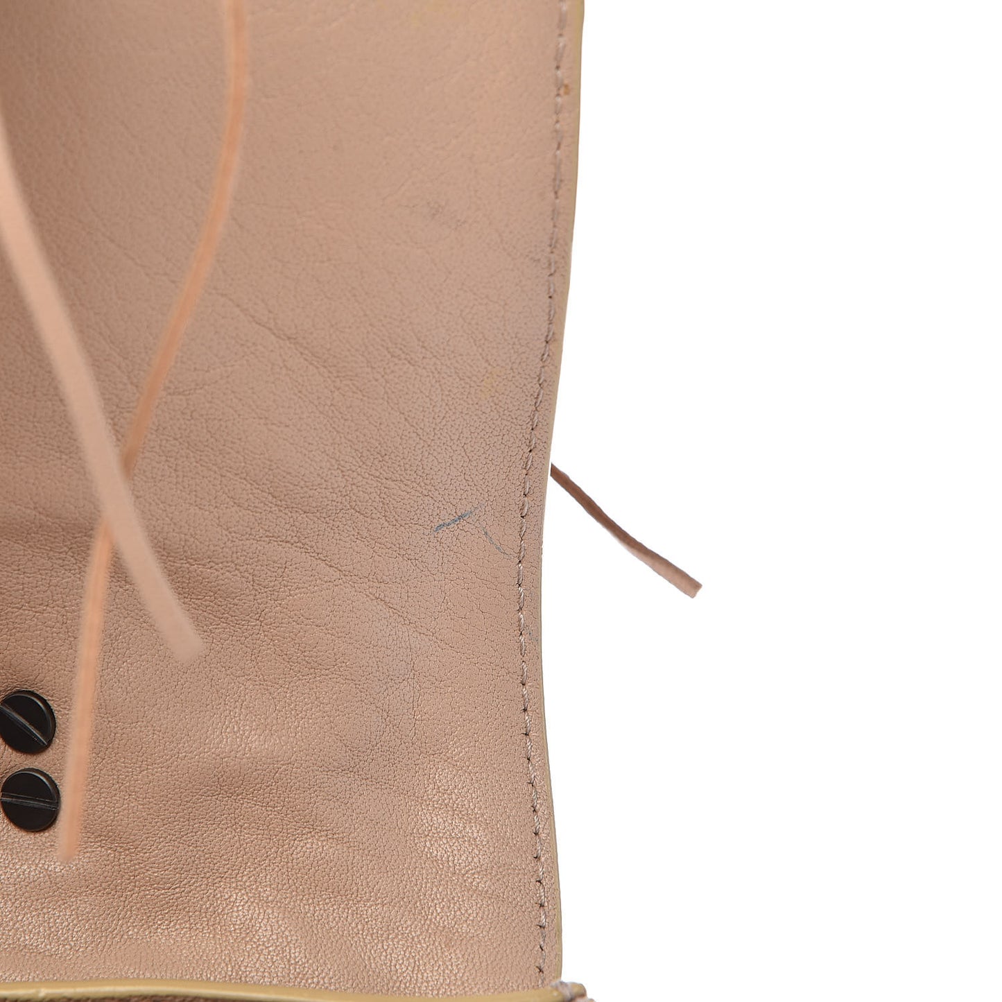 Lambskin Fringe Medium PS1 Satchel Nude