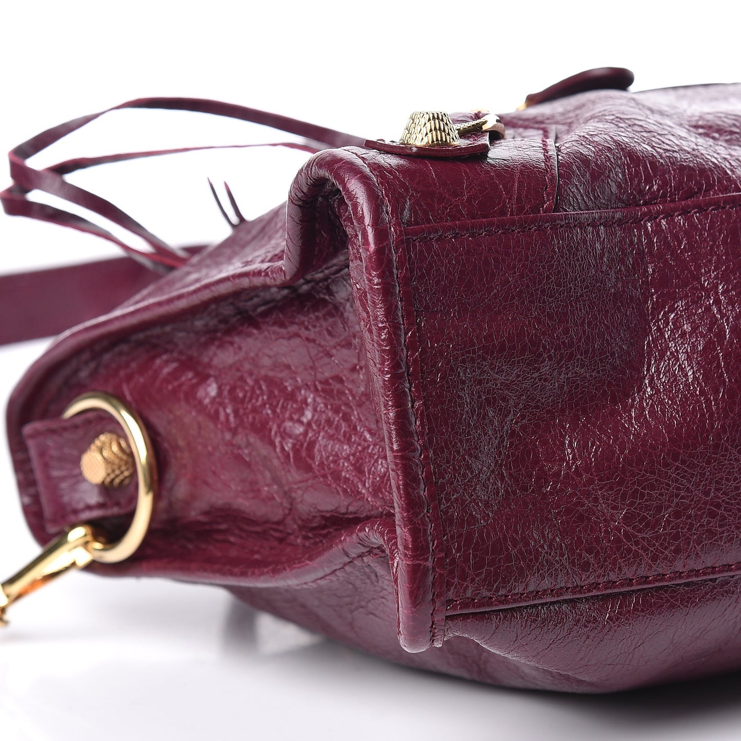 Agneau Giant 12 Gold Hardware S City Violet Prune