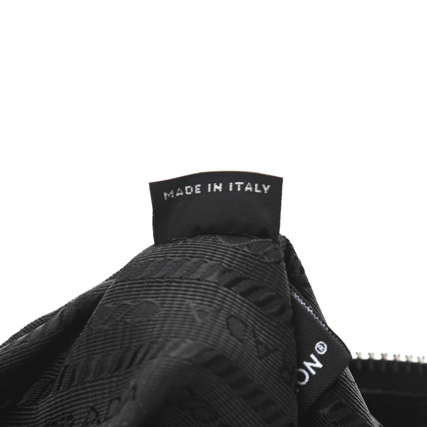 Tessuto Nylon Saffiano Mini Re-Edition 2005 Bag Black