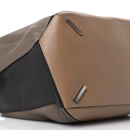 Loewe Grained Calfskin Large Puzzle Bag Sand Ash Multicolor 8 of 11