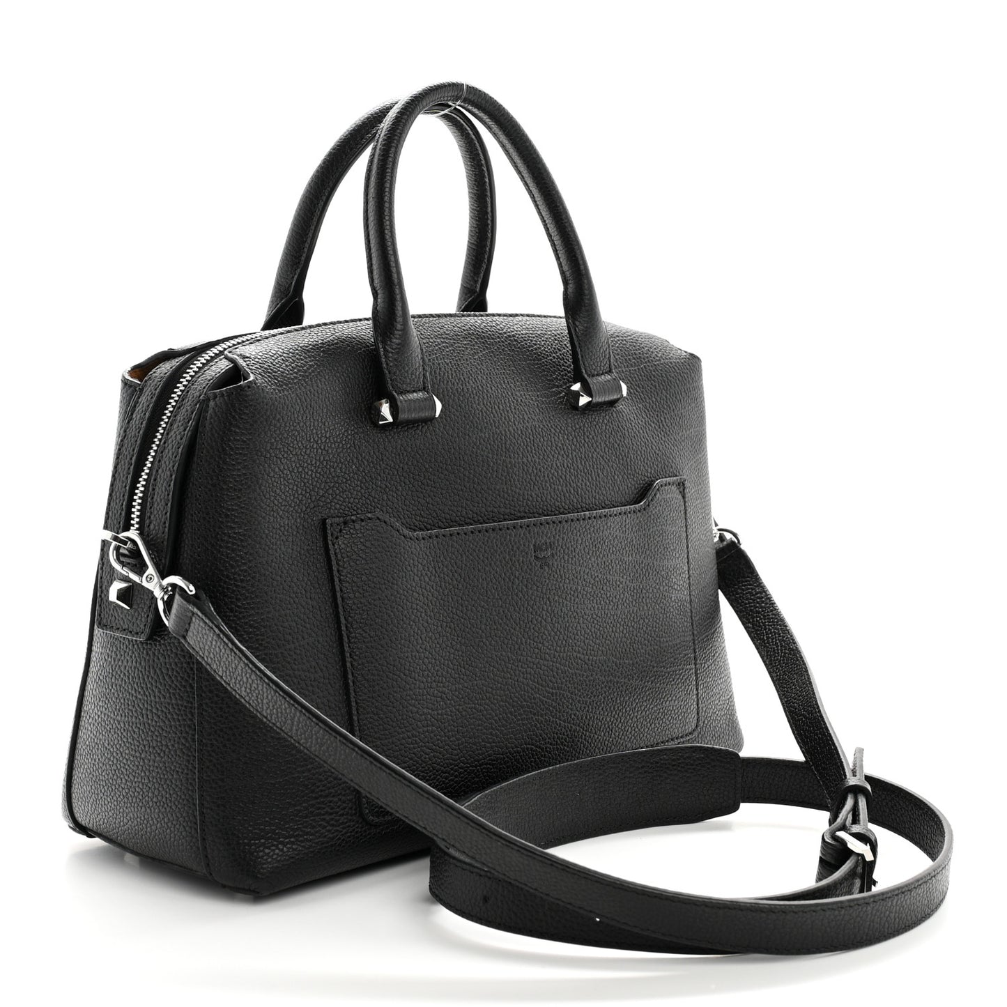 Grained Calfskin Medium Ella Boston Black