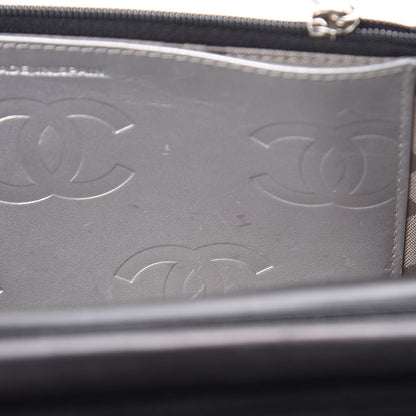Chanel Calfskin Quilted Cambon Wallet On Chain WOC Black 10 of 13