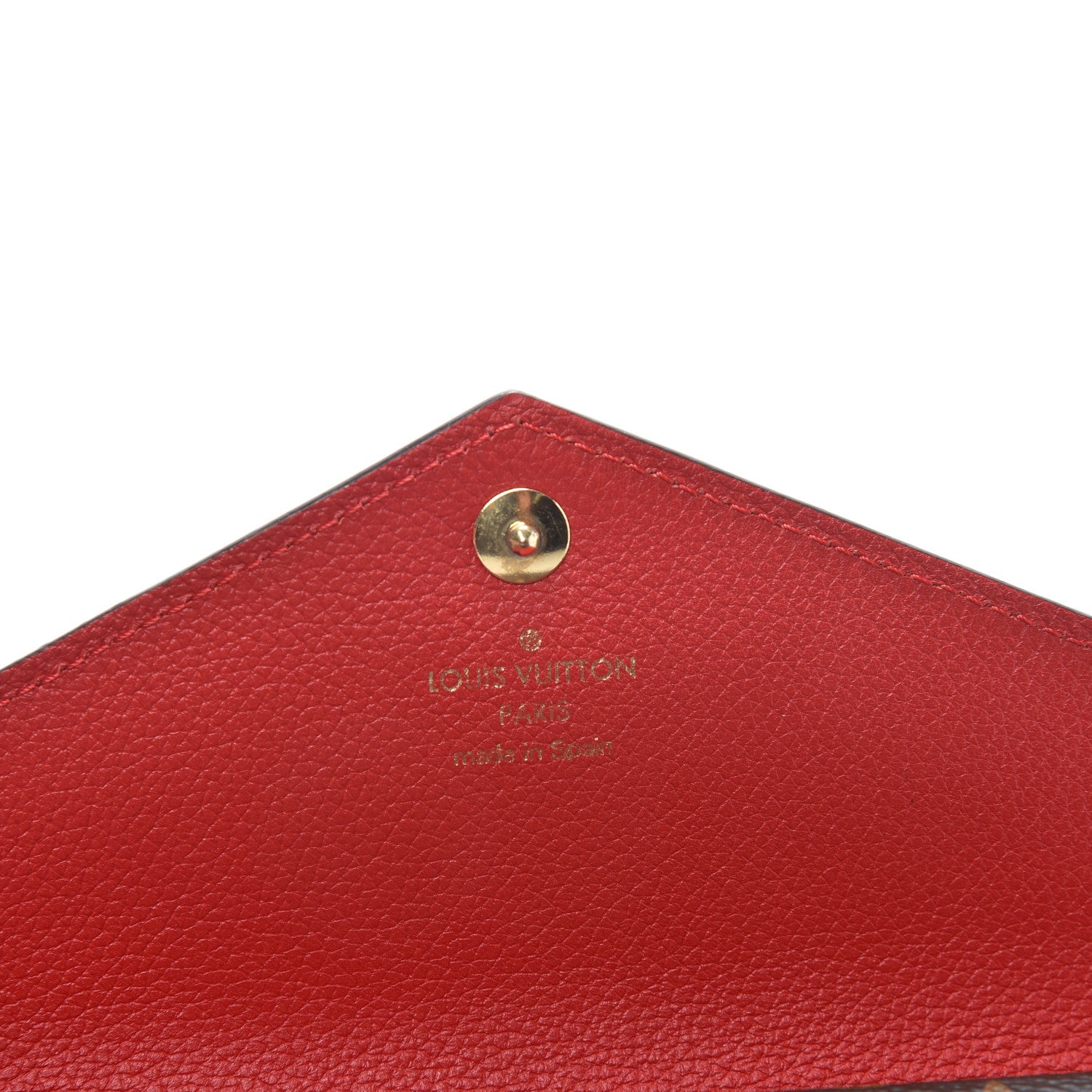 Louis Vuitton Calfskin Double V Wallet Rubis 5 of 6