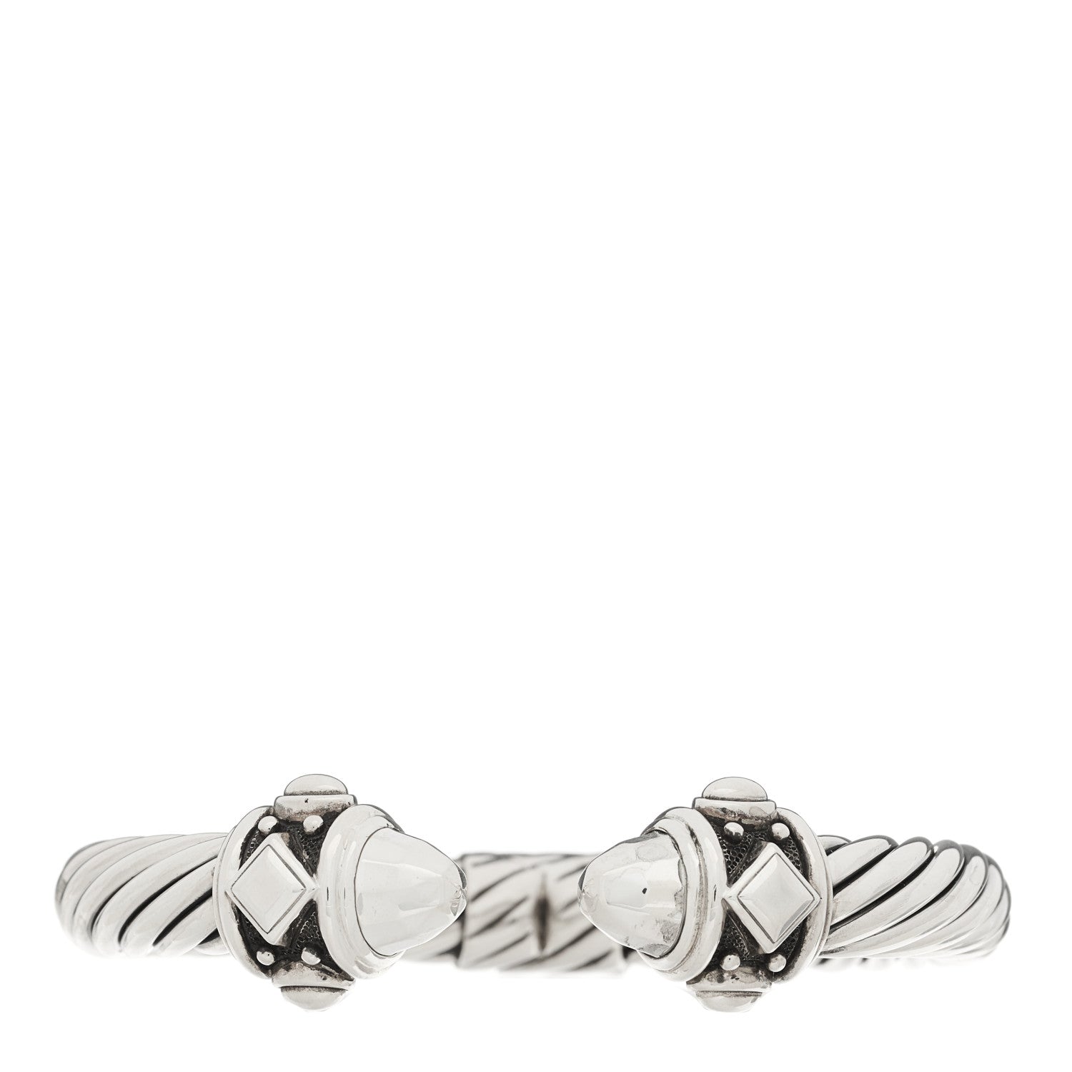 David Yurman Sterling Silver 9mm Renaissance Cable Bracelet 1 of 4