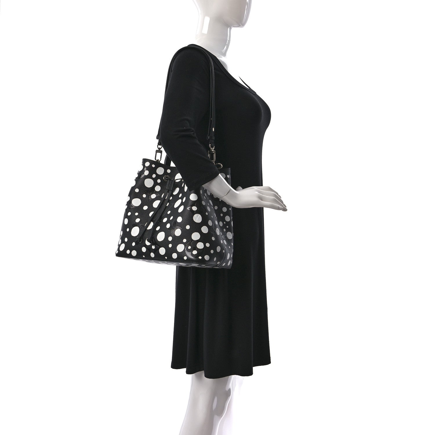 Louis Vuitton LV X YK Empreinte Neonoe MM Black White 2 of 8
