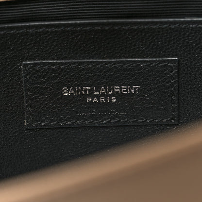 Saint Laurent Grain De Poudre Medium Monogram Kate Satchel Nude Powder 6 of 10