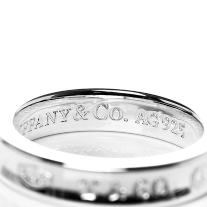 Tiffany Sterling Silver Narrow 1837 Band Ring 47 4.25 4 of 5