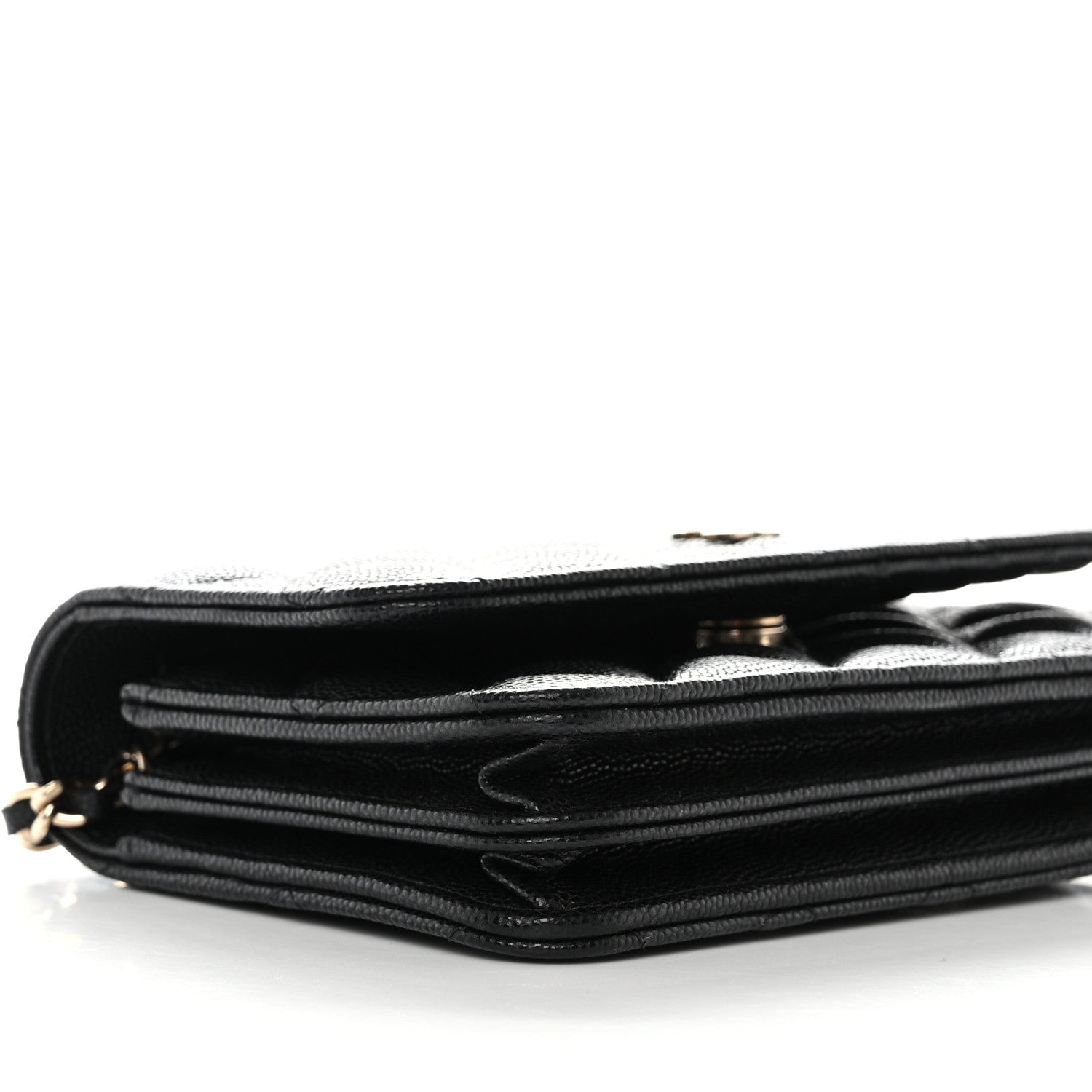 Chanel Caviar Quilted Mini Wallet On Chain WOC Black 9 of 10