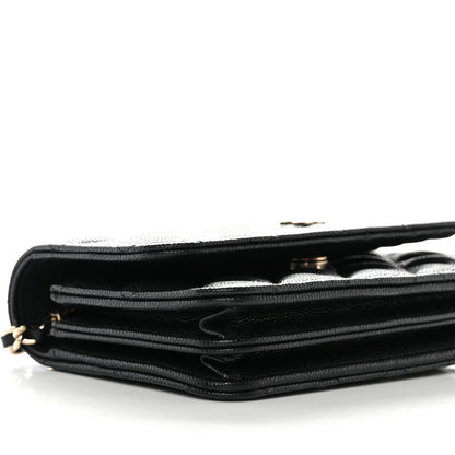 Chanel Caviar Quilted Mini Wallet On Chain WOC Black 9 of 10