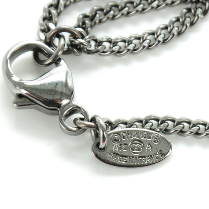 Chanel Enamel CC Camellia Necklace Black 6 of 7