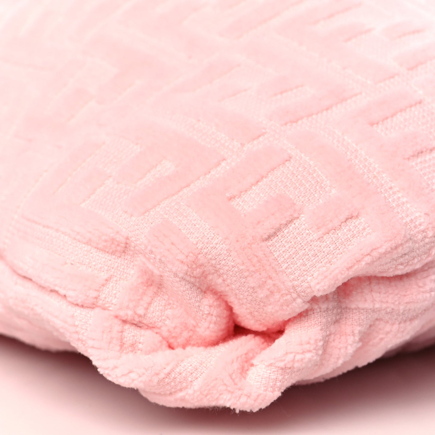 Terrycloth FF Embossed Beach Towel Tote Bag Pink