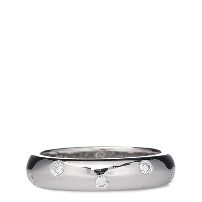 Tiffany Platinum Diamond Elsa Peretti Etoile Band Ring 49 4.75 1 of 6