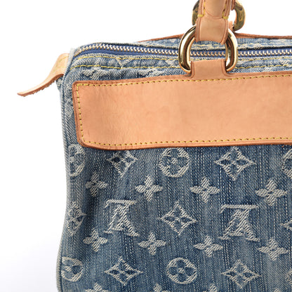 Louis Vuitton Monogram Denim Neo Speedy Blue 10 of 18