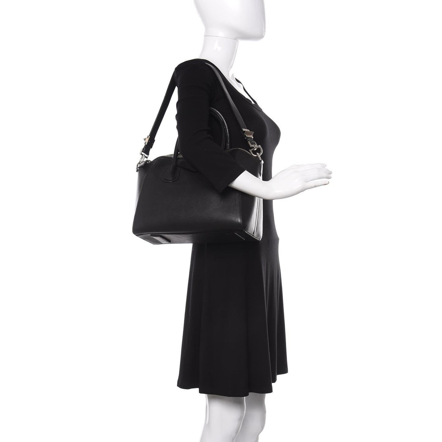 Sugar Goatskin Small Antigona Black