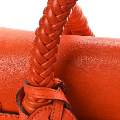 Gucci Calfskin Handmade Medium Top Handle Bag Orange 16 of 18