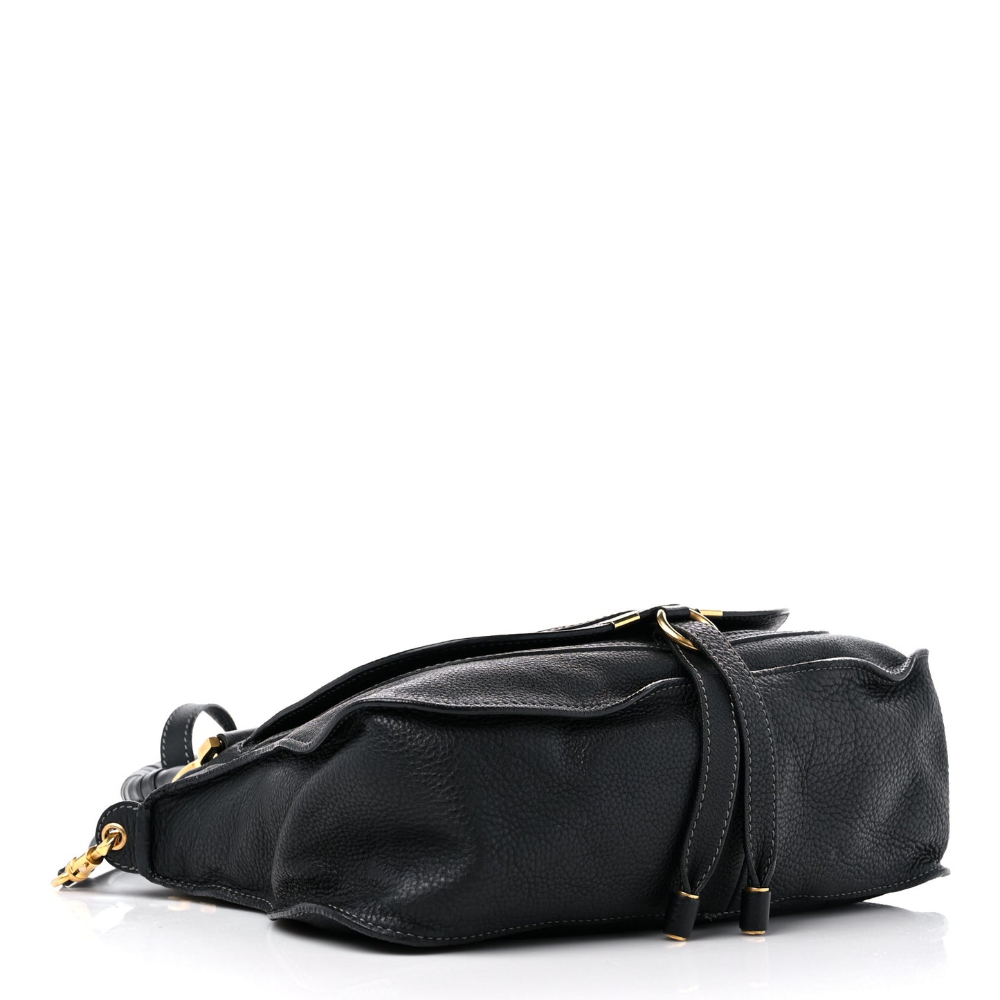 Calfskin Medium Marcie Satchel Black