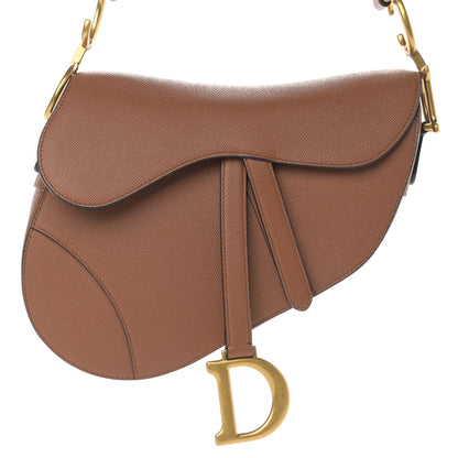 Christian Dior Grained Calfskin Saddle Bag Camello 7 of 9