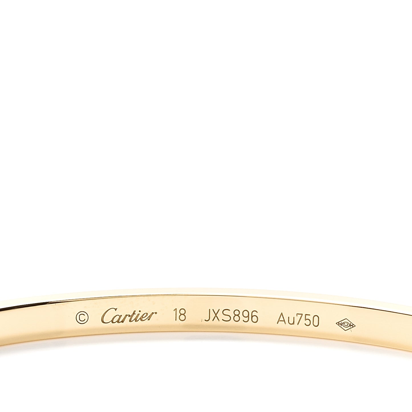 18K Yellow Gold Small LOVE Bracelet 18