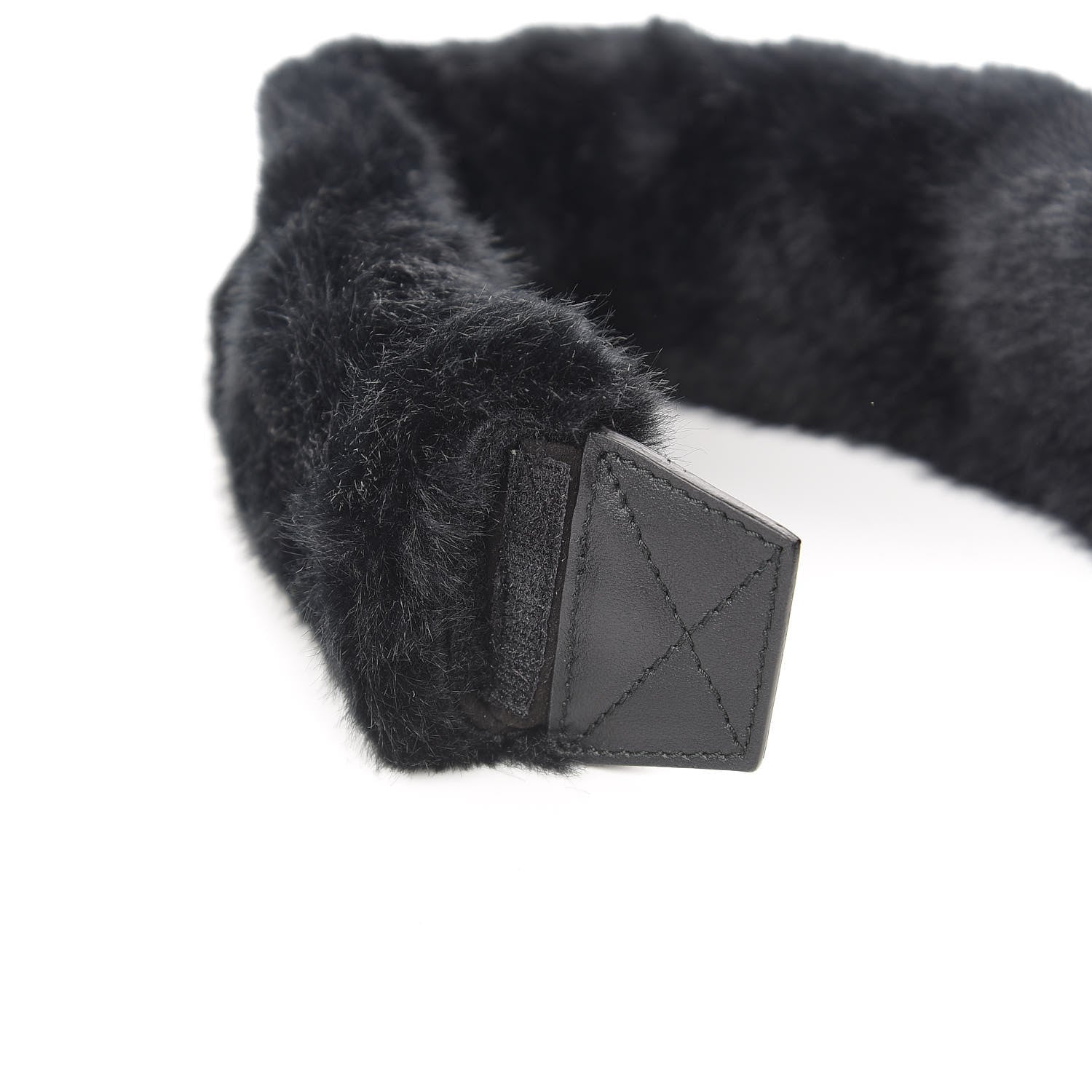 Givenchy Faux Fur Logo Bag Strap Black 4 of 6