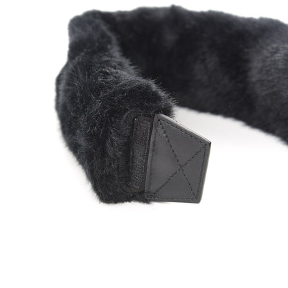 Givenchy Faux Fur Logo Bag Strap Black 4 of 6