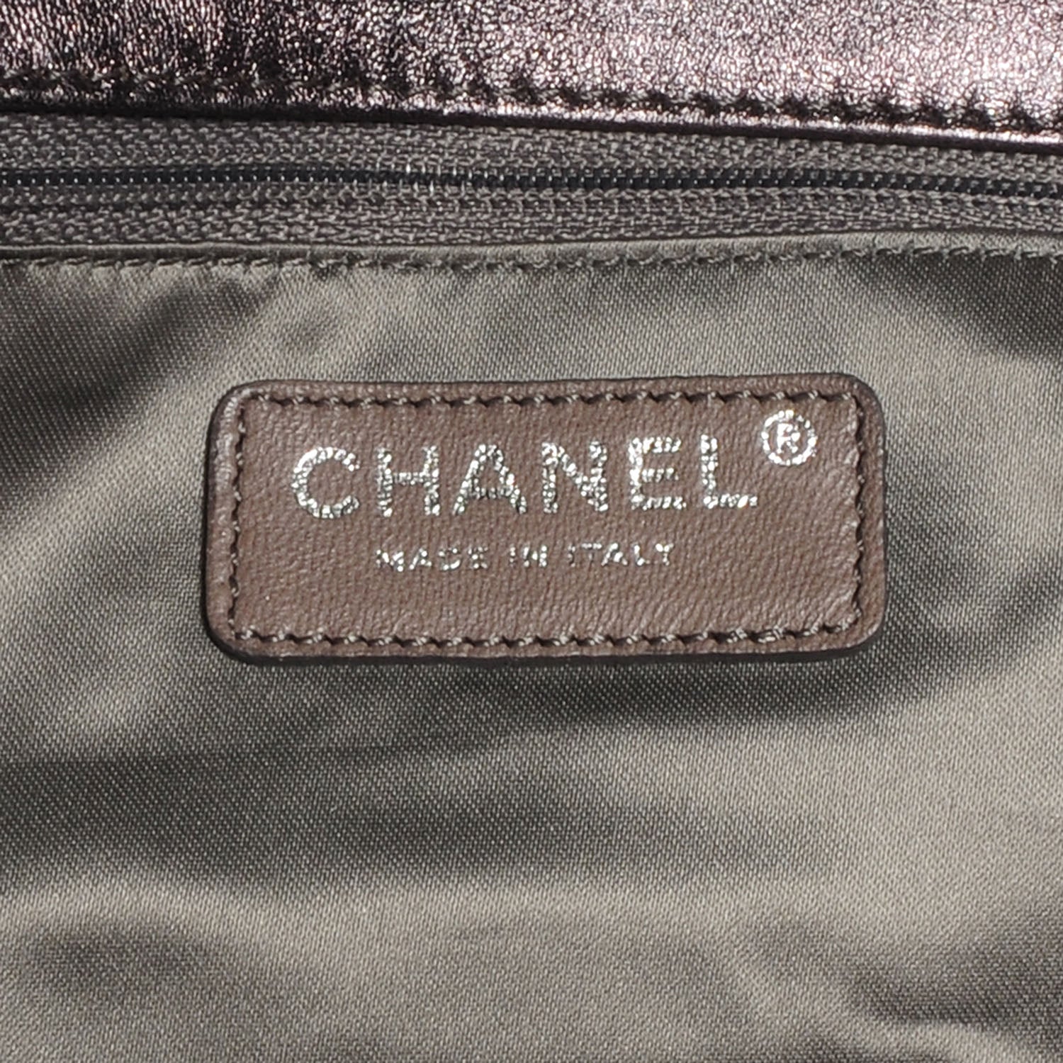 Chanel Metallic Lambskin Quilted Sharpei Flap Dark Silver 6 of 8
